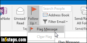 outlook for mac all of my emails have red flags